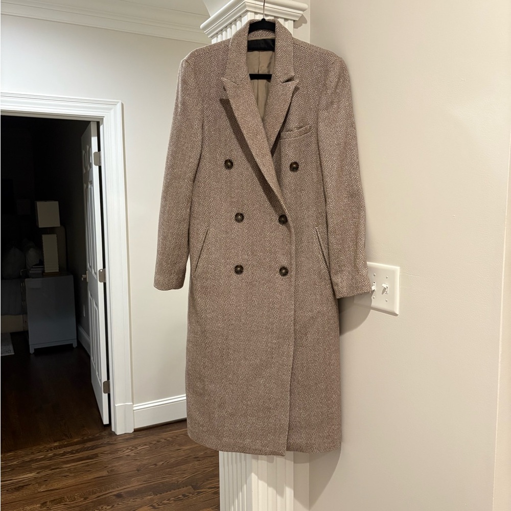 Jenni Kayne Double-Breasted Cashmere Coat Sz. M